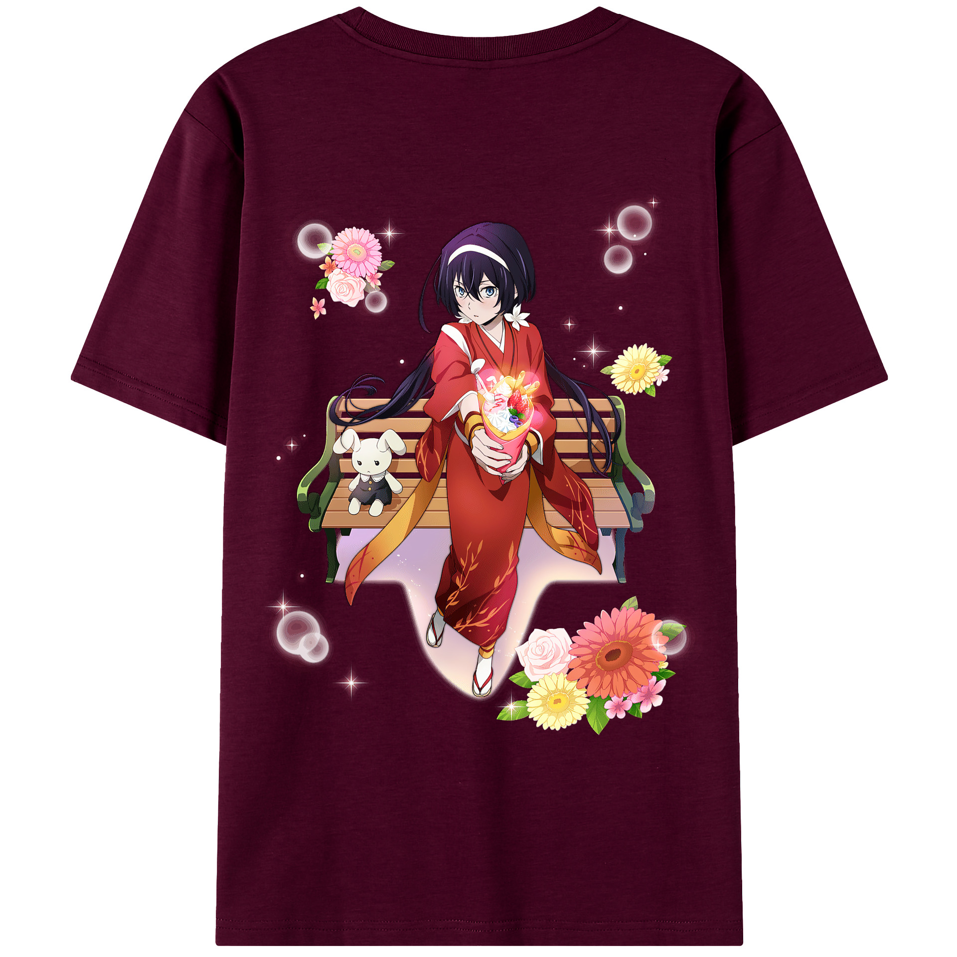 （画像用） 文豪ストレイドッグス Bungo Stray Dogs レディース半袖Tシャツ(バックプリント)
